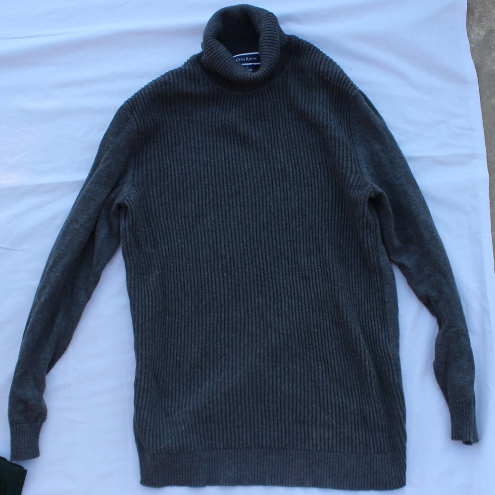 Club Room Grey Turtle Neck Sweater